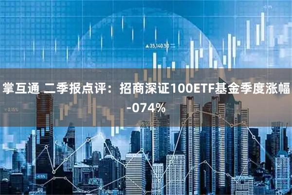 掌互通 二季报点评：招商深证100ETF基金季度涨幅-074%